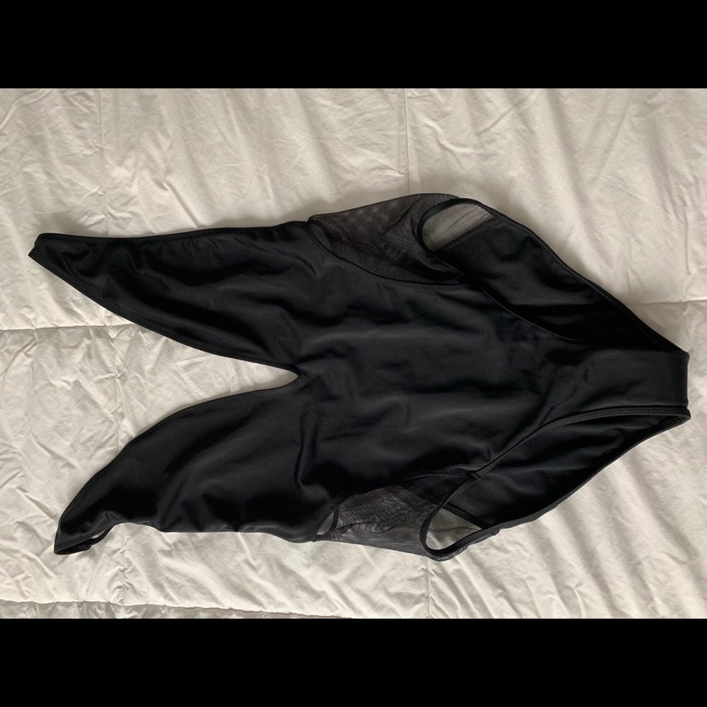 Topshop Black One Piece Bathing Suit